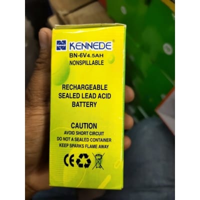 Picture of KENNEDE BN-6V 4.5 AH Rechargeable Battery Multicolor