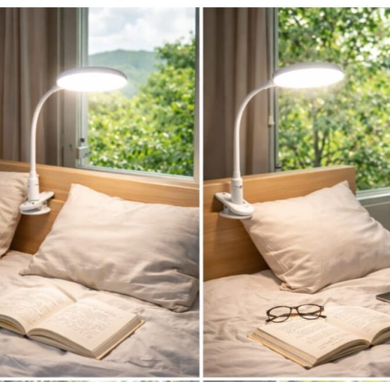 Picture of YAGE YG 8012H  PEN AND PHONE HOLDER RECHARGABLE DESK LAMP WITH CLIP Multicolor