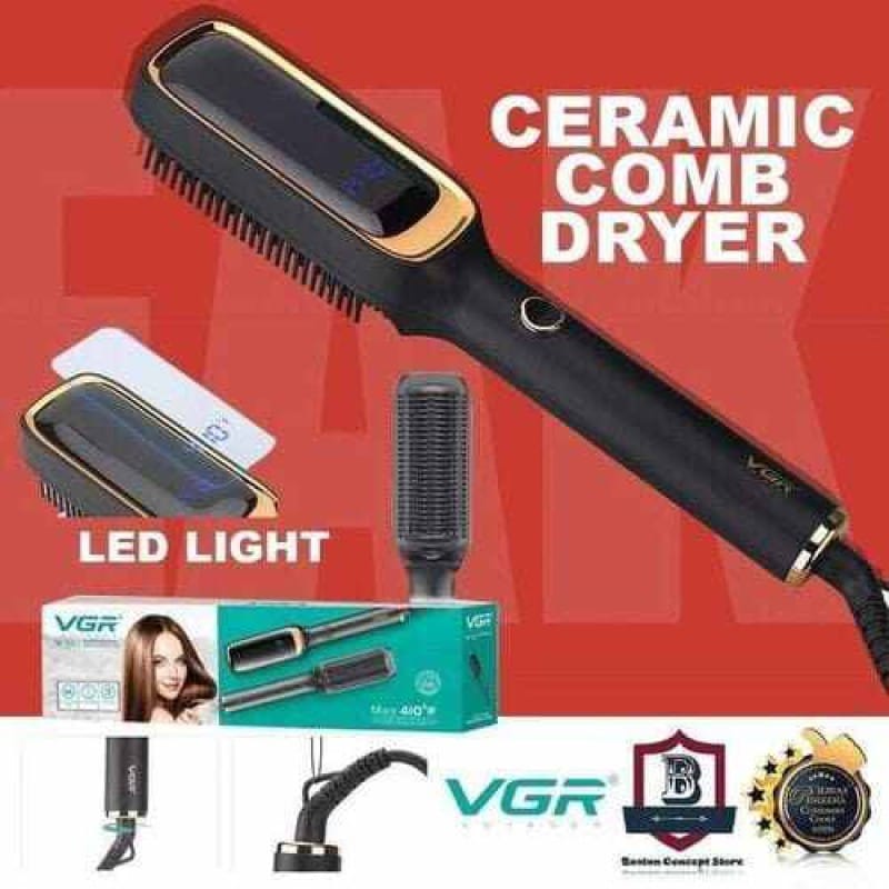 Picture of VGR V-561 Hair Straightener Hot Comb & Brush – Dual-Action Styling Tool for Women 