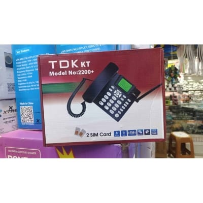 Picture of TDK KT 2200+ 2sim Telephone with Colorful LCD for Office Home Multicolor