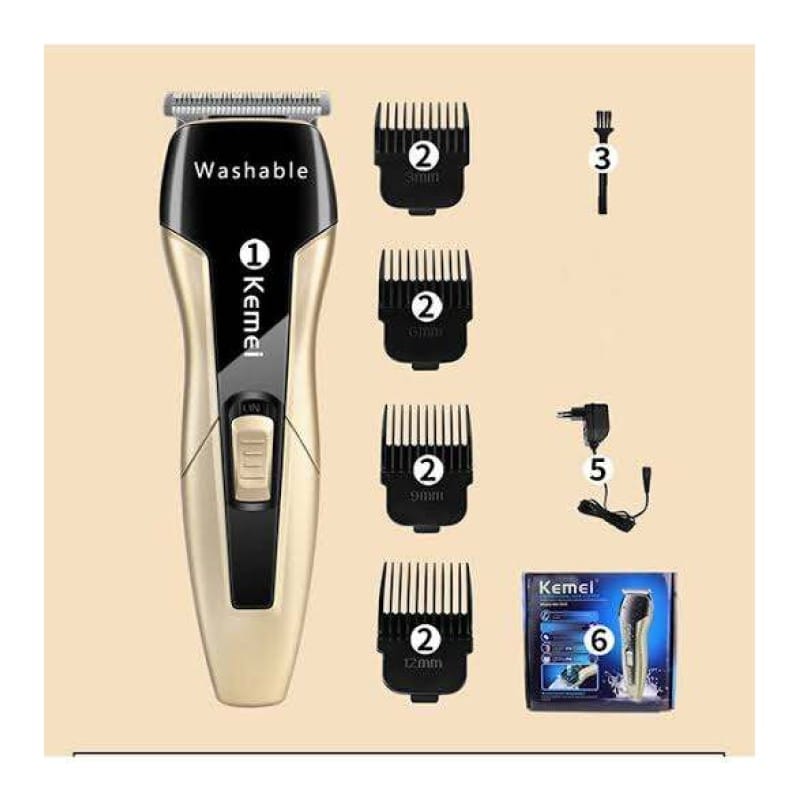 Picture of Kemei KM-5015  Washable Beard Hair Trimmer For Men Chocolate
