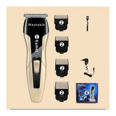 Picture of Kemei KM-5015  Washable Beard Hair Trimmer For Men Chocolate