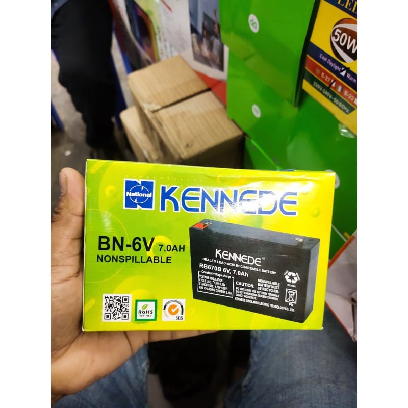 Picture of Kennede BN-6M Rechargeable Sealed Lead Acid Battery Many=6V7.0Ah Multicolor