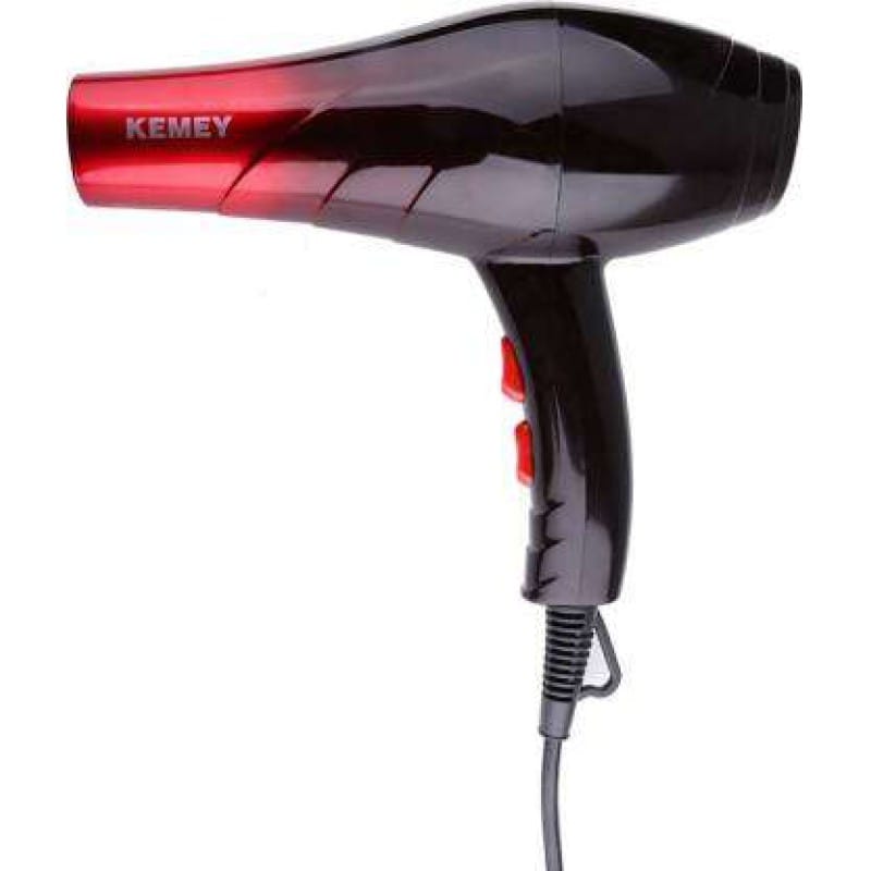 Picture of KEMEY KM-3322 1000W high-power three-in-one electric hair dryer for professional hairdressing salons Black