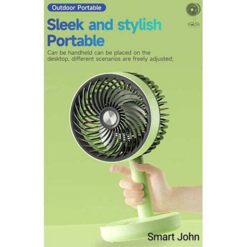 Picture of DURATION POWER DP-7639 Rechargeable 2400mAh Battery Three Speed Modes Up-Down Adjustable Desk Fan Multicolor