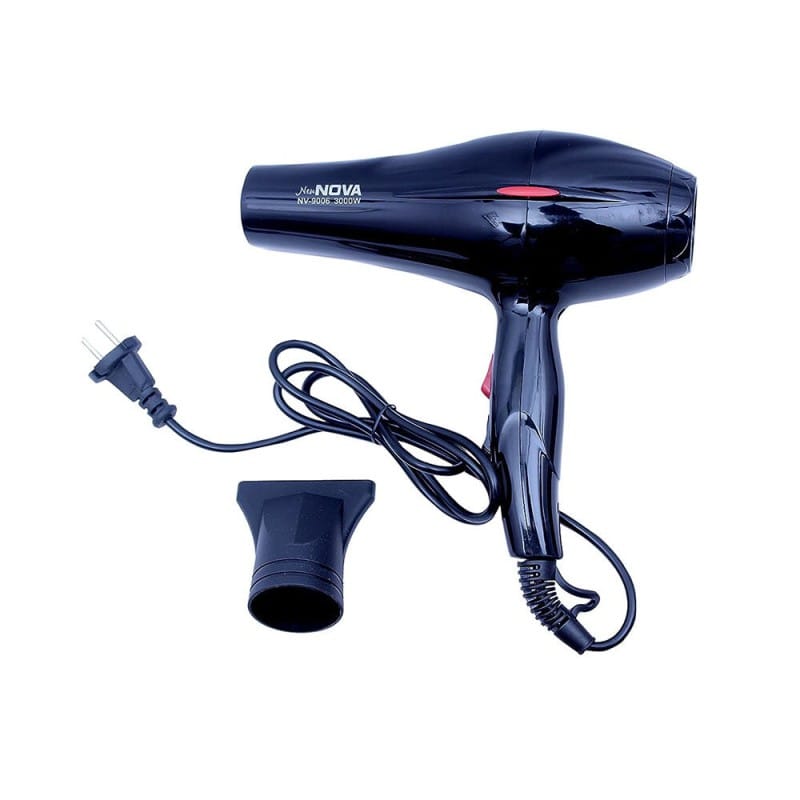 Picture of Nova NV-9006 Fashion Hair Dryer Blow 3000 Watts n Temperature Controller - Hair Dryer Black