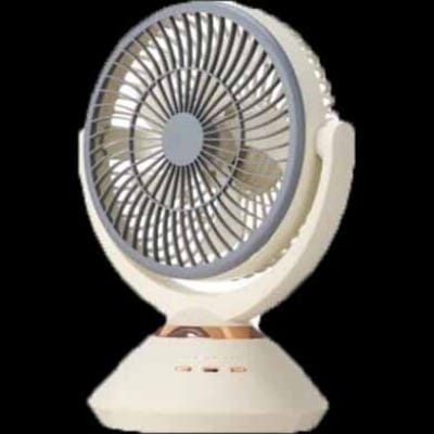Picture of JY Super JY-2571 Professional 6 Battery Rechargeable Portable Table Fan Grey