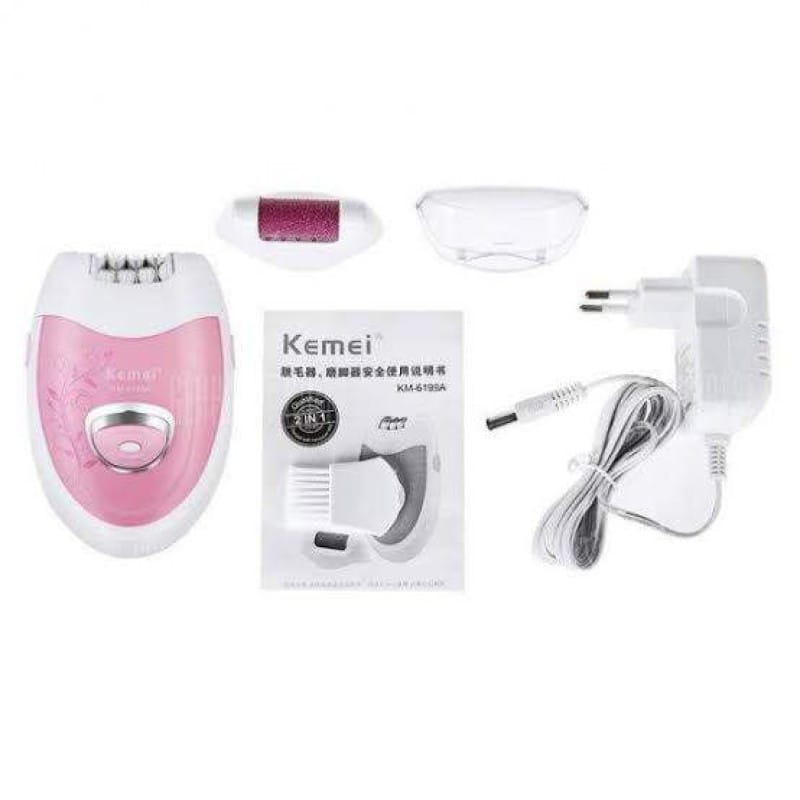 Picture of KM 6199 New Arrive Electric Lady Shaver for Back Hair Removal Pink