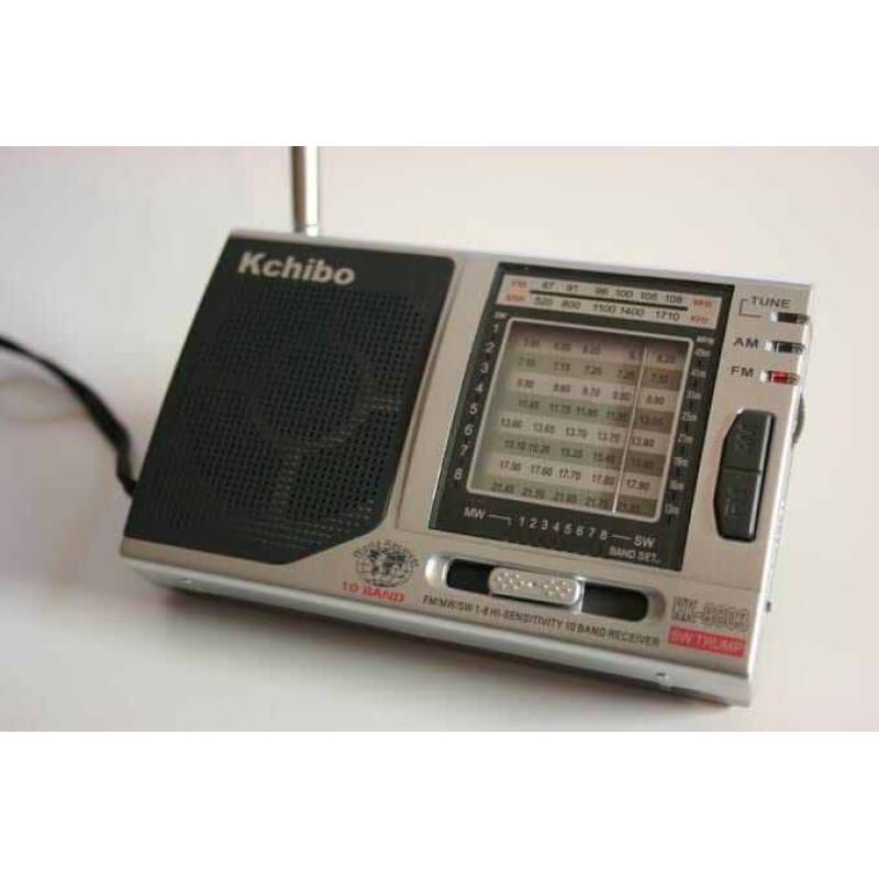 Picture of kchibo  KK-9803 Professional Factory FM/AM/SW Portable Radio Multiband With Extreme High Reception - Silver
