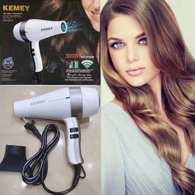Picture of Kemei Km-5813 Professional Hair Dryer 1000W Wind Power - Hair Dryerhot and cold 
