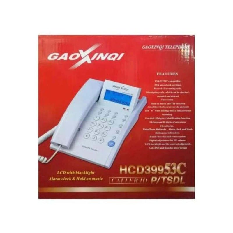 Picture of Gaoxinqi HCD399 53C P/TSDL LCD Display Corded Telephone Multicolor