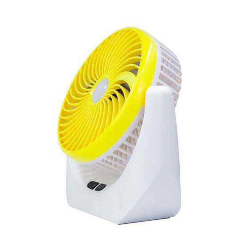 Picture of JY SUPER 1880 (RECHARGEABLE PORTABLE USB FAN) With LED Light, 2400mAh Battery 3 Blade Table Fan 