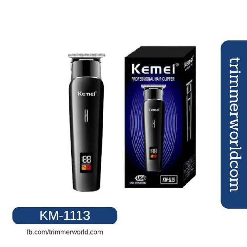 Picture of Kemei KM 1113 Professional Hair Clipper Rechargeable Beard Trimmer Hair Cutting Machine Electric Shaver For Body Safety Razor 