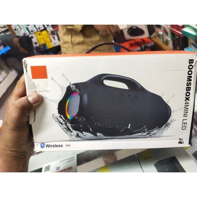 Picture of Boombox 4 mini Portable Wireless Bluetooth Speaker 15W Dual Horn | RGB Light | Waterproof Subwoofer Multicolor