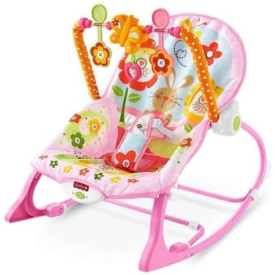 Picture of Baby Infant to Toddler Rocker with sleeping sound Baby Rocker-Multicolor