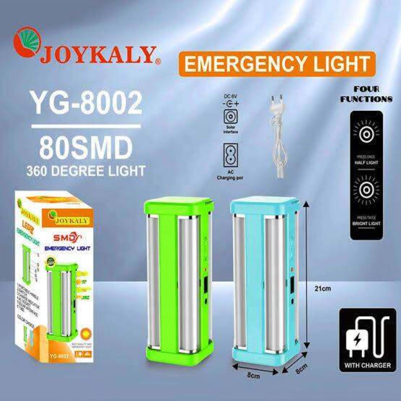 Picture of JOYKALY YG-8002S Rechargeable Solar Charging Dual Mode 4 LED Bulb Portable Flashlight / Lamp Multicolor