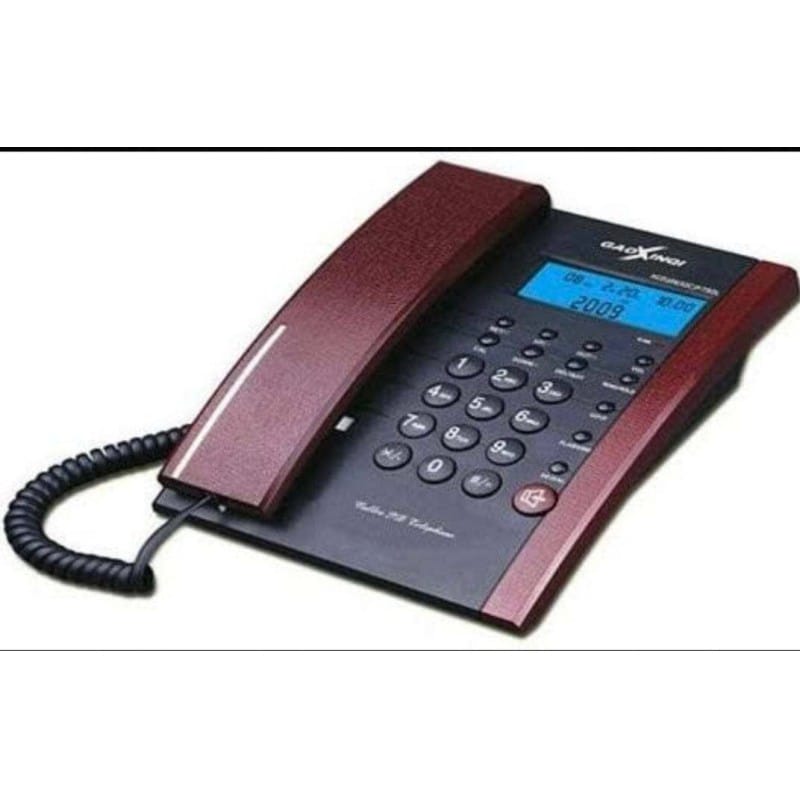 Picture of Gaoxinqi HCD 39952C Land Line Telephone -  Black And Maroon Black And Maroon