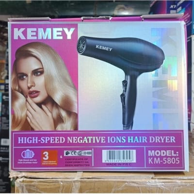 Picture of Kemey KM-5805 Dry Care Essential Hair Dryer for Women Black