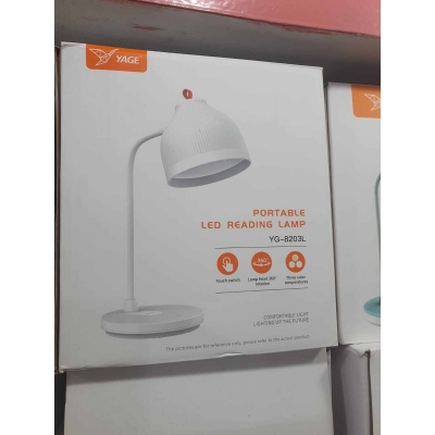 Picture of YAGE  YG- 8203L   HIGH QUALITY RECHARGABLE AC /DC PORTABLE LED READING LAMP Multicolor