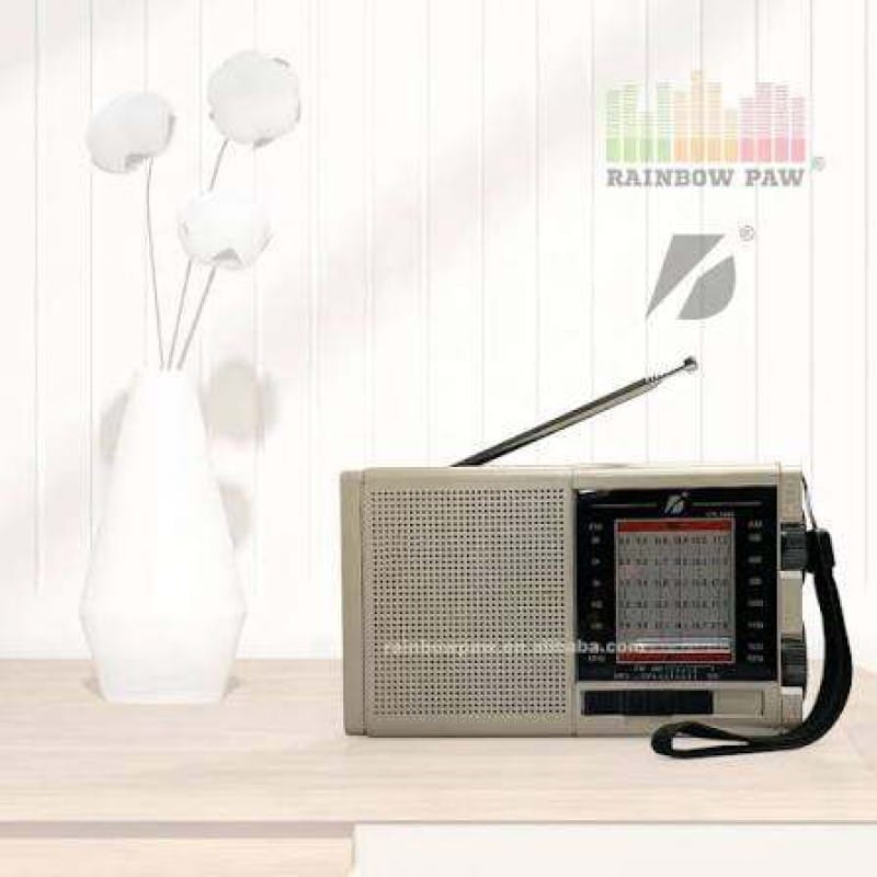 Picture of Ktf-1489 Solar Rechargeable Radio Speaker Bt Mini Portable Wireless Speaker Am Fm Sw 3 Bands Usb Tf Mp3 Player with Flashlight Multicolor