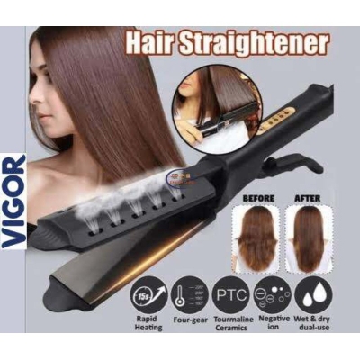 Picture of VIGOR V-908 Fast Hair Straightener Professional Hair Iron, Heavy Duty Black