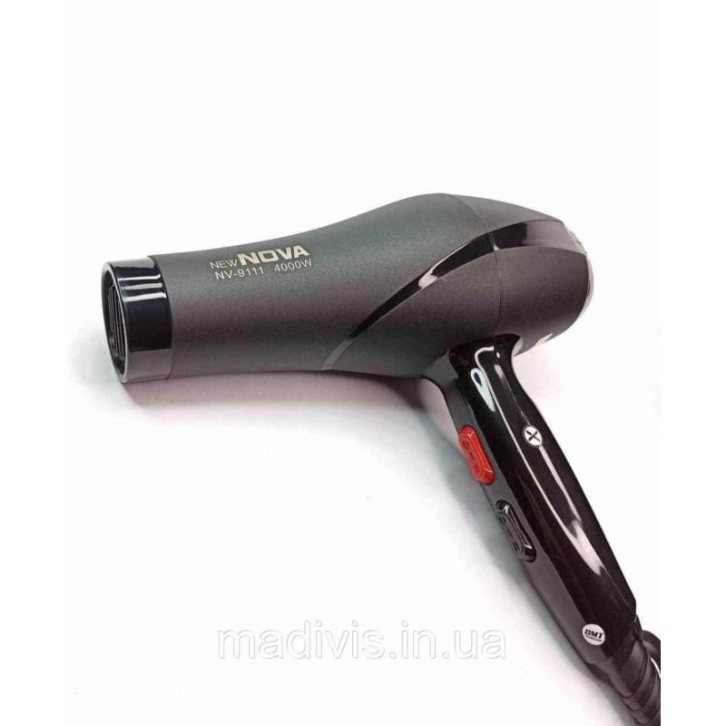 Picture of Nova NV-9111 Professional Hair Dryer 3000 Watt With 2 Temperature  Hair Dryer  (4000 W, Black)