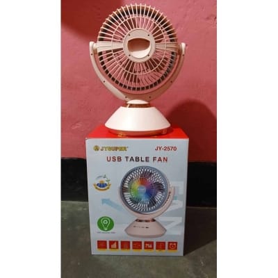 Picture of Jy Super JY-2570 🔥 15+ Hours Backup | 7200mAh Battery | Silent Rechargeable AC/DC Fan