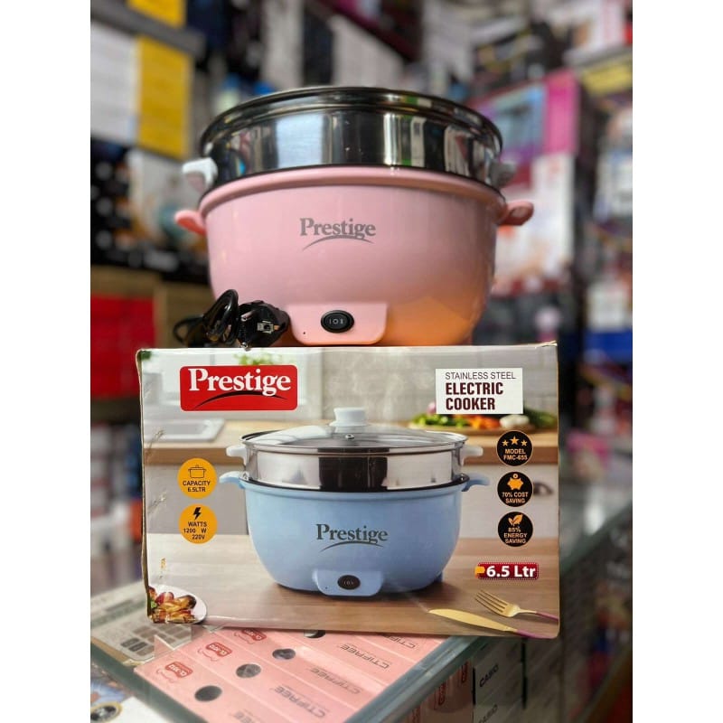 Picture of Prestige Electric Cooker 6.5 Liter | Stainless Steel Body | Fast Heating | Multipurpose Cooking Multicolor