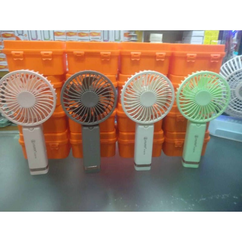Picture of JY SUPER JY-2517A Rechargeable Mini Foldable Hand Fan With Box Multicolor