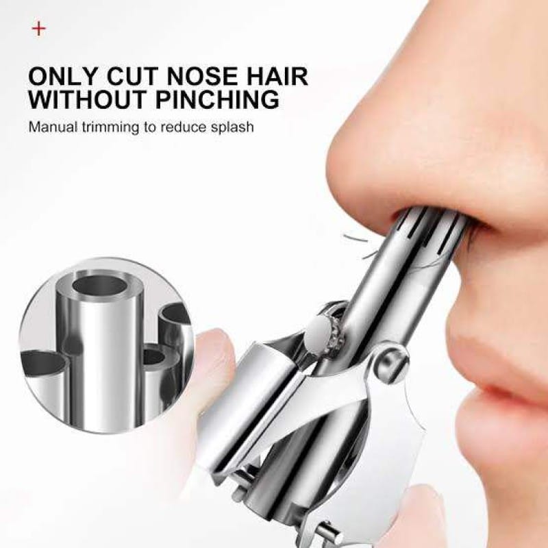 Picture of Portable Mini Stainless Steel Manual Nose Ear Hair Trimmer silver