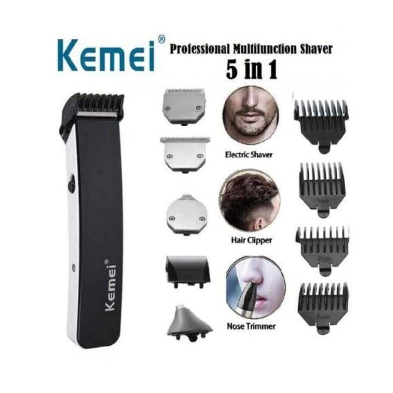 Picture of Kemei KM-3590 - 5 in 1 Rechargeable Hair Clipper -  Black