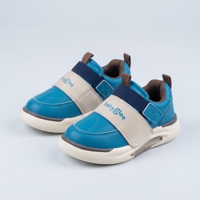 Picture of Babyglee Bounce Kids Casual Sneakers (Sky Blue & Beige) – Exclusive In-House Design