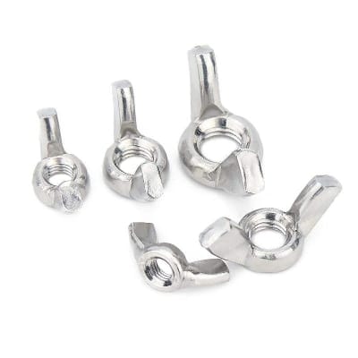 Picture of 10pics M6/ M8 Butterfly Nut 304 Stainless Steel Wing Nut Sheep Horn Hand Screw Hand Tighten Nut