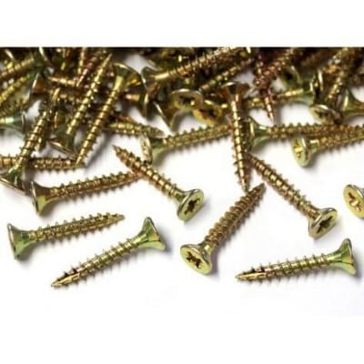 Picture of 50 Pics 2 Inch MS Screw, wood screw self taping screw golden color-Gold