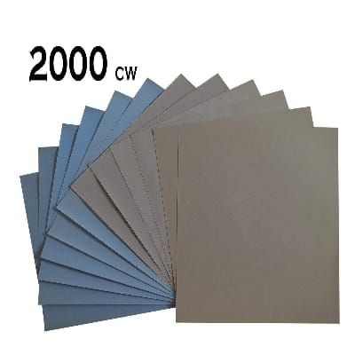 Picture of Applied Wet Dry Sandpaper 2000 Grit Abrasive Waterproof Sanding Sander Paper Sheets 2 pis-Black