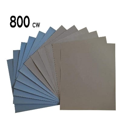 Picture of Applied Wet Dry Sandpaper 800 Grit Abrasive Waterproof Sanding Sander Paper Sheets 2 pis-Black