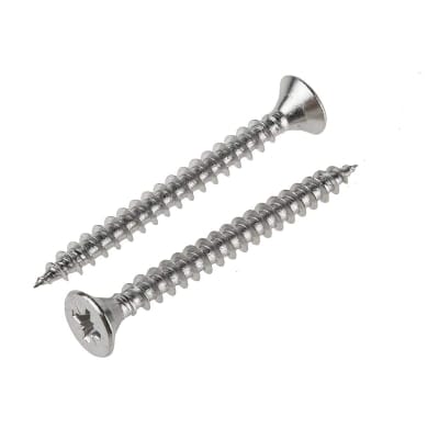 Picture of 2 inch MS steel silver color wood screw, counter shrink screw- 50pics-Silver