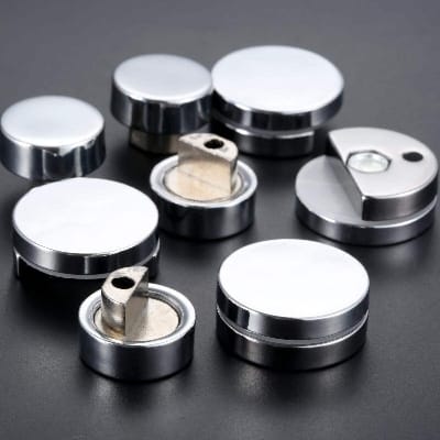 Picture of Bathroom Mirror Glass Mirror Hinger Fixed Accessories Advertising Plate Glass Clamp Fixed Clip Mirror Mirror Fixed Fitting-Silver
