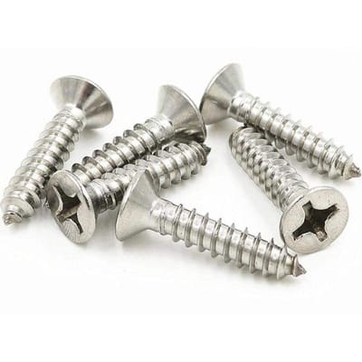 Picture of 0.5 inch MS steel silver color wood screw, counter shrink screw- 50pics-0.5in