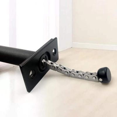 Picture of Chain Lock Anti-theft Chain Stainless Steel High Hardness Security Door Lock Chain for Hotel-Black