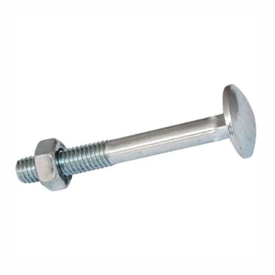 Picture of 10pics Cup Head Bolts M6 50mm/2inch long with nut, Mashroom head  nut with bolt-Silver
