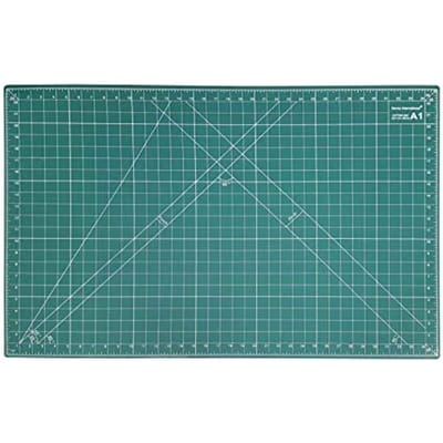 Picture of A1 (90X60cm) Cutting Mat Non Slip Self Healing Printed Grid Art & Craft Design-Green