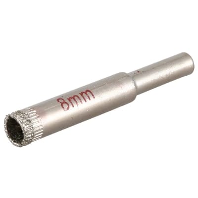 Picture of Glass drill bits, 8mm / hole saw for glass, marble, tile or granite/diamond drill bits./glass hole bit-Silver