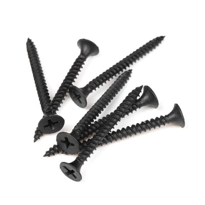 Picture of 2 inch long Fine Thread black color Drywall Screw, For Furniture, Polished- 50pices-2inch