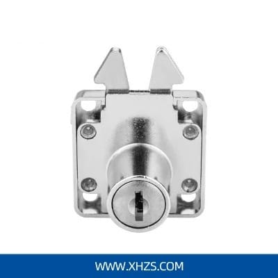 Picture of 1pcs Zinc Alloy Sliding Spring Lock for Sliding Cabinet Side Door-Silver