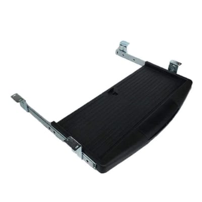 Picture of DIY Computer Desk Steel Keyboard Tray Mute Desk Sliding Rail Drawer Tray for Computer Sliding Keyboard Bracket Table Accessories-Black