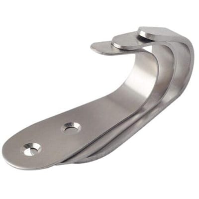 Picture of 2pcs Coat Hook Solid Wall mounted, door side Single hook-Silver