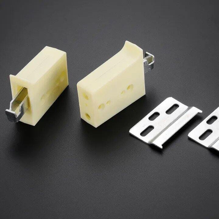 Picture of 2pc Cupboard Hanging Fixed Accessories wall mount Fixed support Bracket Heavy invisible connector cabinet Furniture Hardware-Yellow