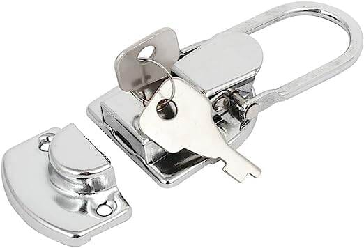 Picture of 1pcs Suitcase Briefcase Metal Toggle Latch Hasp Lock with 1key-Silver