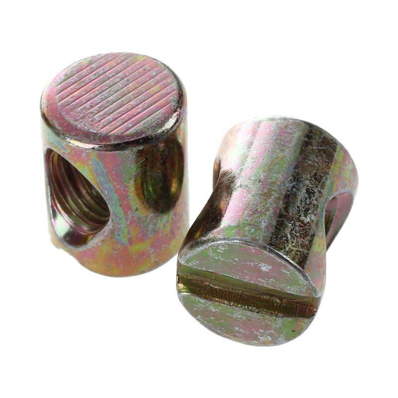 Picture of 50pcs M6 Barrel Bolts Nut-Gold